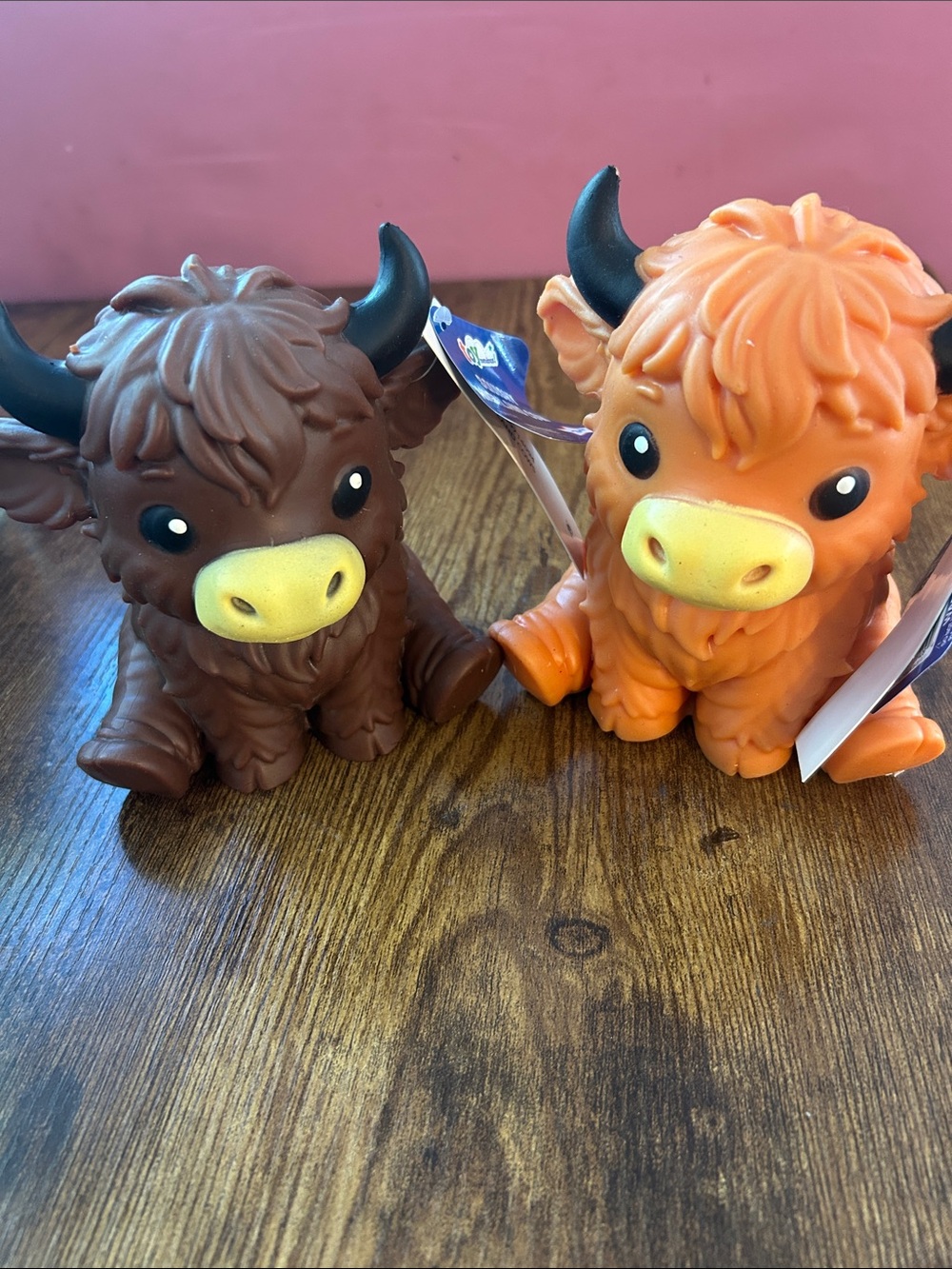 Squishy Highland Cows - Brown and Orange - Unbranded
